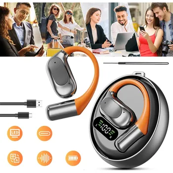 Sluchátka JAZYKOVÝ PŘEKLADAČ SLUCHÁTKA PŘEKLÁDAJÍCÍ 3V1 S FUNKCÍ AI BEZDRÁTOVÁ HUDBA