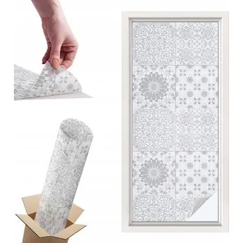 Okenní dekorace Fólie mléčná hotová 116 x 50 cm