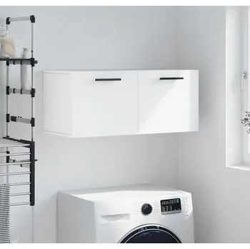 Koupelnový nábytek vidaXL Nástěnná skříňka 80 x 36,5 x 35 cm kompozitní dřevo [830107] Barva: Bílá