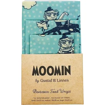 Bees Wrap 3-Set Moomin In Winterland assorted, Gustaf & Linnea Švédsko