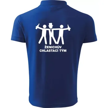 Pánská košile Ženichův chlastací tým - Polokošile pánská Pique Polo 203 - S ( Královská modrá )
