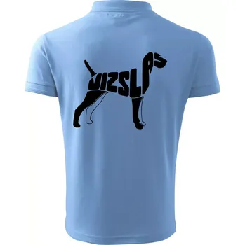 Pánská košile Maďarský ohař - Polokošile pánská Pique Polo 203 - 3XL ( Pyžamově světlá modrá )