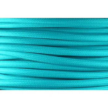 elektrický kabel Textilní kabel Tyrkysová pastelová TR5305 opředený 2x0,75 a 3x0,75mm2, Počet vodičů v kabelu 3 vodiče v kabelu (3x0,75mm2)