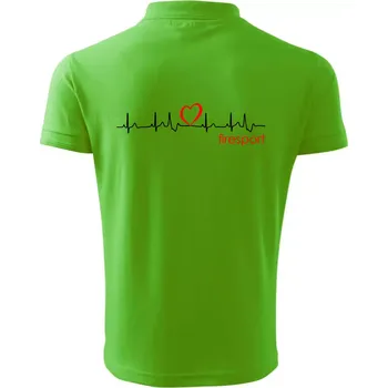 Pánská košile Moje srdce bije pro firesport - Polokošile pánská Pique Polo 203 - 5XL ( Apple Green )