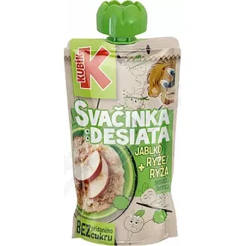 Dětská výživa KUBÍK Svačinka jablko-rýže-skořice 100g
