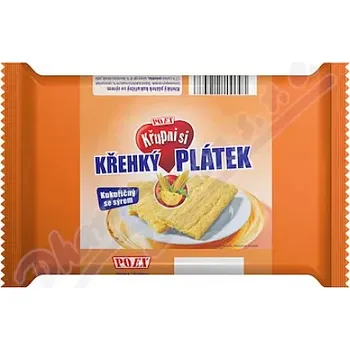 Trvanlivě pečivo POEX Křehký plátek kukuřičný se sýrem 65g