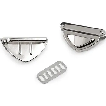 Sada zapínání na tašku 42x27 mm, malé, 1 nikl