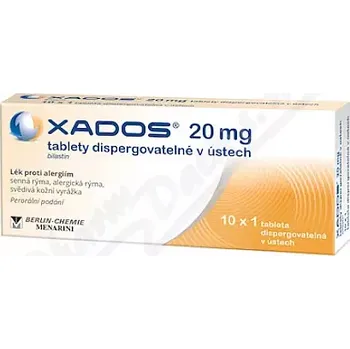 Lék na alergii Xados 20mg por.tbl.dis.10x1