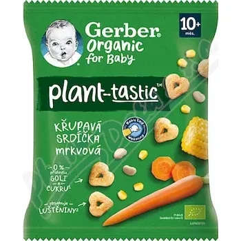 Gerber Křupavá srdíčka mrkvová BIO 28g 10m+