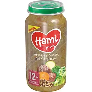 Dětská výživa Hami Brokolice s hovězím mrkví a quinoou 250g 12m+