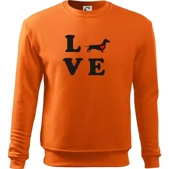 Pánská mikina Jezevčík - Love - Mikina Essential pánská - XL ( Oranžová )