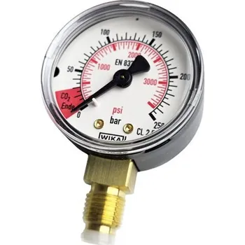 pumpička Red. manometr - Oxyturbo, tlak v lahvi CO2 0/250 bar