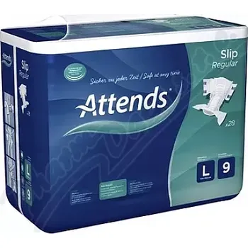 Inkontinenční vložka Kalhotky absorpční Attends Slip Regular 9 L 28ks