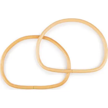 Bambusová ucha na tašky 14x17,5 cm, barva 8 (13x17,5 cm) bambus světlý