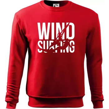Pánská mikina Windsurfing nápis - Mikina Essential pánská - M ( Červená )