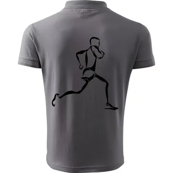 Pánská košile Běžec - Polokošile pánská Pique Polo 203 - 5XL ( Ocelově šedá )