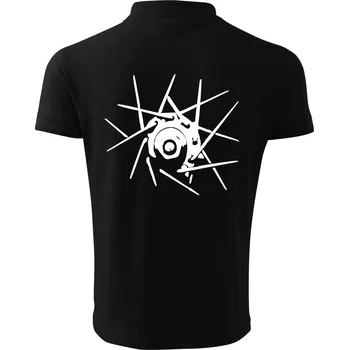 Pánská košile Cyclo výplet - Polokošile pánská Pique Polo 203 - 5XL ( Černá )