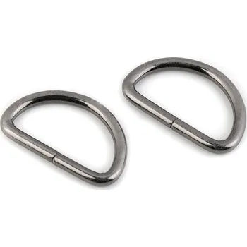 Polokroužek šíře 32 mm, malé, 3 nikl černý