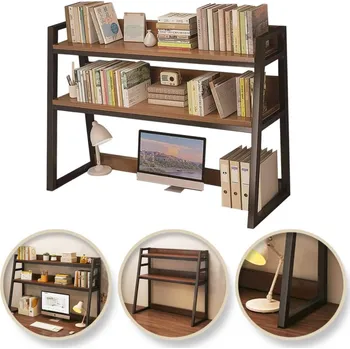 Paradox Odkládací polička nad stolem REGALO TABLE / Černá - tmavé dřevo