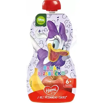 Kojenecká výživa Hami Daisy banán a jablíčko kapsička 110g 6m+