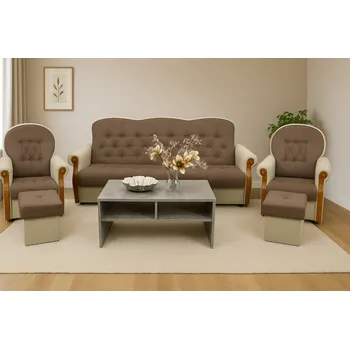 Sedací souprava FALCO Sedací souprava Petty 3+1+1+2T béžová