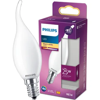 Žárovka Philips LED žárovka 2,2 W E14, náhrada za 25 W, 250 lm