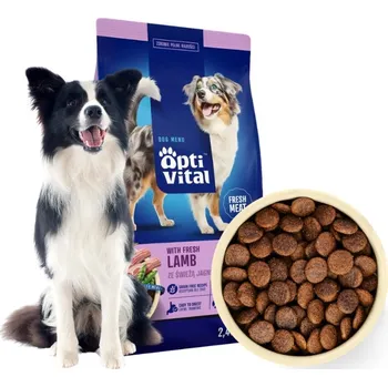 Krmivo pro psa SUCHÉ KRMIVO KRMIVO PRO PSA S ČERSTVÝM JEHNĚČÍM 2,4KG OPTIVITAL RECEPTURA BEZ OBILOVIN