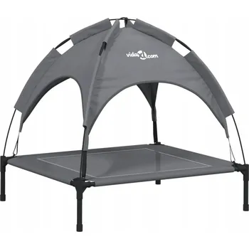 Pelíšek pro psa Pelíšek pro psa s baldachýnem, Oxford tkanina, antracitová barva, 71x64x70 cm