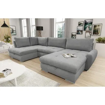 Sedací souprava FALCO Rozkládací sedací souprava Korsika pravá světle šedá