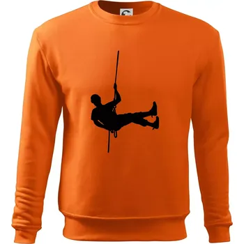 Pánská mikina Visící horolezec - Mikina Essential pánská - 2XL ( Oranžová )