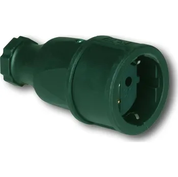 Elektrická zásuvka spojka 230V/16A IP 44 gumová, německý standard PCE 2520-SR