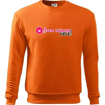 Pánská mikina Jsem královna vole! - Mikina Essential pánská - 2XL ( Oranžová )