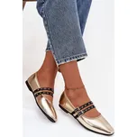 Boto Dámské baleríny s pásky Deliora Barva: Zlatá, Velikost: 39