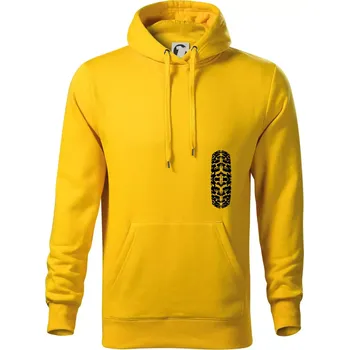 Pánská mikina Enduro / cross pneumatika - Mikina pánská Cape s kapucí - 3XL ( Žlutá )