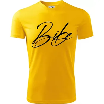 Chlapecké tričko Nápis bike - Dětské triko sportovní (dresovina) - 146 cm/10 let ( Žlutá )