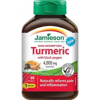 Přírodní produkt JAMIESON Kurkumin s černým pepřem cps.60