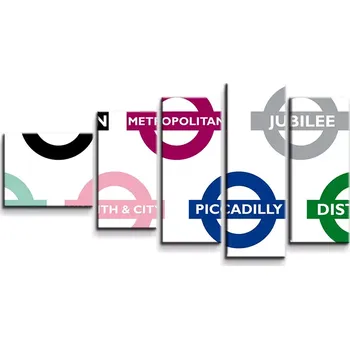 Obraz Sablio Obraz - 5-dílný Metro - 100x60 cm