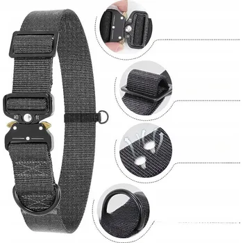 Obojek pro psa Nylonový obojek pro psa s kovovou sponou, velikost S, černý - odolný a bezpečný