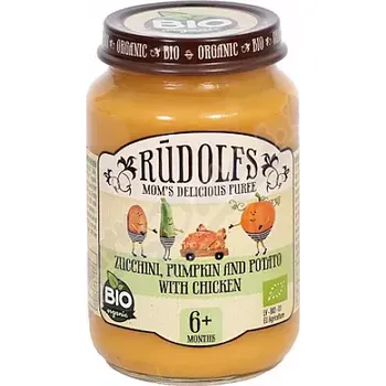 Kojenecká výživa Rudolfs Cuketa dýně bramb.kuř.maso BIO 190g 6M+