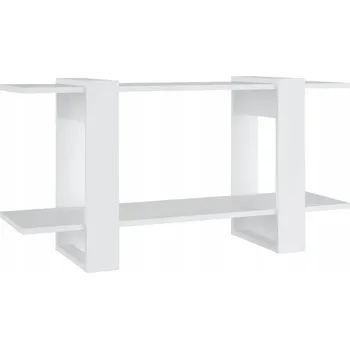 Knihovna Regál na knihy a multimédia, bílý, 100 x 30 x 51 cm