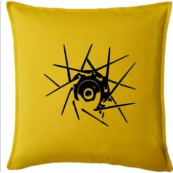 Polštář Cyclo výplet - Polštář 50x50 - 50x50 - Pouze potah ( Žlutá )