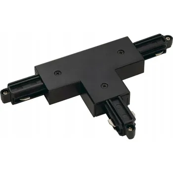 Bodové svítidlo SLV by Spotline T-spojka s uzemněním LEVÁ pro 1-fázovou lištu Spotline - černá