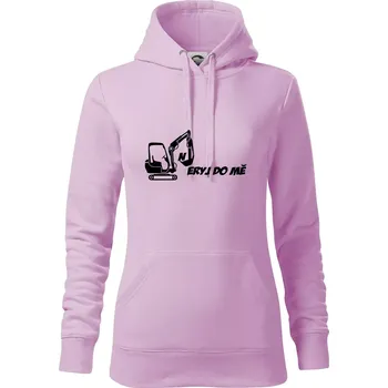 Dámská mikina Neryj do mě - Mikina dámská Cape s kapucí - S ( Orchid )