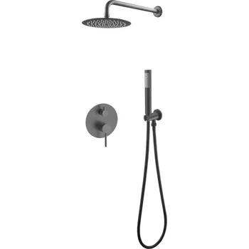 BESCO Podomítkový sprchový set SLIM DECCO/ILLUSION II Grafitová BABPDIIIGR