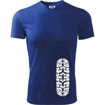 Chlapecké tričko Enduro / cross pneumatika - Dětské triko sportovní (dresovina) - 146 cm/10 let ( Královská modrá )
