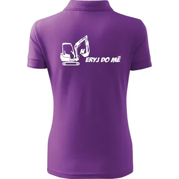 Neryj do mě - Polokošile dámská Pique Polo - L ( Fialová )