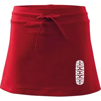 Dámská sukně Enduro / cross pneumatika - Sportovní sukně - two in one - XS ( Červená )