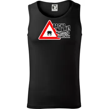 Pánské termoprádlo Bacha na mě! Můj táta je kamioňák - Tílko pánské Core - L ( Černá )
