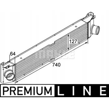Chladič motoru Mahle CI 158 000P Chladič stlačeného vzduchu (Intercooler)