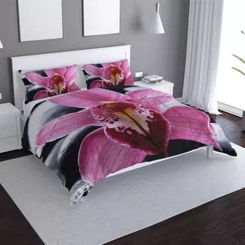 Povlečení Sablio Povlečení Růžová orchidea - 140x220 / 90x70